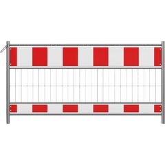  Mobile Absturzsicherung Schake Schrankenzaun nach TL, Länge: 1,60 m, Folie Typ 2, rot / weiß 12449937