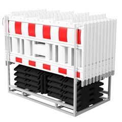  Mobile Absturzsicherung Schake Schrankenzaunset ohne Lampenadapter 12449891