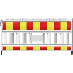  Mobile Absturzsicherung Schake-Euro2-Schrankenzaun 
Typ Nox weiß, ohne Lampenadapter, Folie Typ 1, rot / gelb 12449893