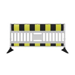  Verkehrssicherung Schachtschutzgitter Schake Euro-3-Schrankenzaun Typ Ultra, mit Folie Typ RA1/A, schwarz / gelb 12450237