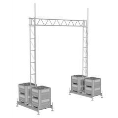  Beton-Aufstellvorrichtung Schake Aufstellvorrichtungen Brücke, Stahl-Gitterträger 5200 mm 12450180