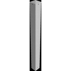  Absperrpfosten Ø 89 mm bis Ø 273 mm Schake Absperrpfosten 100x100x3, 1250mm, zum Einbetonieren, ohne Öse, blank 12450561