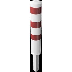  Absperrpfosten Ø 89 mm bis Ø 273 mm Schake Stahlrohrpoller Ø 193 x 3,6mm, weiß/rot 12450593