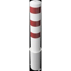 Absperrpfosten Ø 89 mm bis Ø 273 mm Schake Stahlrohrpoller Ø 193 x 3,6, 1500mm, weiß/rot 12450597