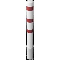 Absperrpfosten Ø 89 mm bis Ø 273 mm Schake Stahlrohrpoller Ø 193 x 3,6, 2000mm, weiß/rot 12450603