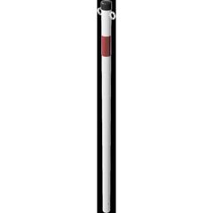 Absperrpfosten Ø 42 mm bis Ø 60 mm Schake Absperrpfosten Ø 42x2,5, zum Einbetonieren, mit 2 Ösen, weiß/rot 12450679