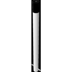  Absperrpfosten Ø 42 mm bis Ø 60 mm Schake Feuerwehrleitpfosten 60 x 2,5 mm, zum Einbetonieren, weiß 12450681