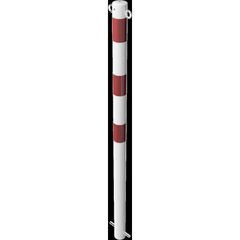  Absperrpfosten Ø 42 mm bis Ø 60 mm Schake Absperrpfosten Ø 60x2,5, zum Einbetonieren, mit 2 Ösen, weiß/rot 12450668