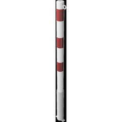  Absperrpfosten Ø 42 mm bis Ø 60 mm Schake Absperrpfosten Ø 60x2,5, mit 1 Öse, weiß/rot 12450649