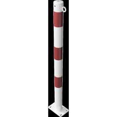  Absperrpfosten Ø 42 mm bis Ø 60 mm Schake Absperrpfosten Ø 60x2,5, mit 1 Öse, weiß/rot 12450665