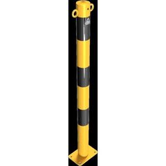  Absperrpfosten Ø 42 mm bis Ø 60 mm Schake Absperrpfosten Ø 60x2,5, mit 2 Ösen, gelb/schwarz 12450673