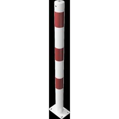  Absperrpfosten Ø 42 mm bis Ø 60 mm Schake Absperrpfosten Ø 60x2,5, ohne Öse, weiß/rot 12450616