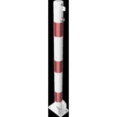  Absperrpfosten Ø 42 mm bis Ø 60 mm Schake Absperrpfosten Ø 60x2,5, ohne Öse, weiß/rot 12450656