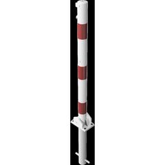  Absperrpfosten Ø 42 mm bis Ø 60 mm Schake Absperrpfosten Ø 60x2,5, zum Einbetonieren, ohne Öse, weiß/rot 12450631