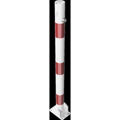  Absperrpfosten Ø 42 mm bis Ø 60 mm Schake Absperrpfosten Ø 60x2,5, ohne Öse, weiß/rot 12450614