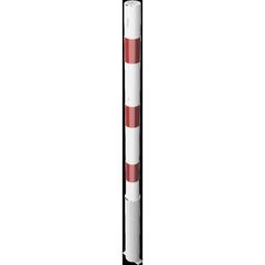  Absperrpfosten Ø 42 mm bis Ø 60 mm Schake Absperrpfosten Ø 60x2,5, ohne Öse, weiß/rot 12450622