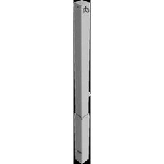  Absperrpfosten 70 mm x 70 mm Schake Feuerwehrpfosten, 70x70, mit 2 Ösen, blank 12450532