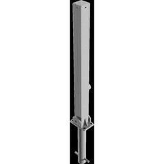  Absperrpfosten 70 mm x 70 mm Schake Klapppfosten, 70x70, zum Einbetonieren, ohne Öse, blank 12450538