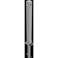  Absperrpfosten 70 mm x 70 mm Schake Absperrpfosten, 70x70, zum Einbetonieren, ohne Öse, blank 12450512
