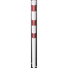  Absperrpfosten Ø 76 mm Schake Absperrpfosten Ø 76 x 2,6, zum Einbetonieren, ohne Öse, weiß/rot 12450707