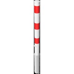  Absperrpfosten Ø 76 mm Schake Absperrpfosten Ø 76 x 2,6, ohne Öse, weiß/rot 12450715