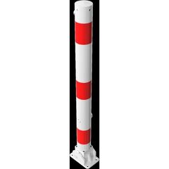  Absperrpfosten Ø 76 mm Schake Absperrpfosten Ø 76 x 2,6, ohne Öse, weiß/rot 12450706