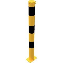  Absperrpfosten Ø 76 mm Schake Absperrpfosten Ø 76 x 2,6, mit 1 Öse, gelb/schwarz 12450710