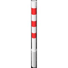  Absperrpfosten Ø 76 mm Schake Absperrpfosten Ø 76 x 2,6, ohne Öse, weiß/rot 12450709