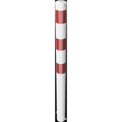  Absperrpfosten Ø 89 mm bis Ø 273 mm Schake Absperrpfosten Ø 89 x 2,9, 1300mm, zum Einbetonieren, ohne Öse, weiß/rot 12450572