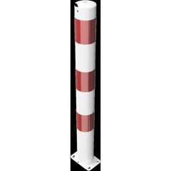  Absperrpfosten Ø 89 mm bis Ø 273 mm Schake Absperrpfosten Ø 89 x 2,9mm, ohne Öse, weiß/rot 12450559