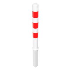  Absperrpfosten Ø 89 mm bis Ø 273 mm Schake Absperrpfosten Ø 102 x 2,9mm, weiß/rot 12450570