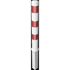  Absperrpfosten Ø 89 mm bis Ø 273 mm Schake Absperrpfosten Ø 108 x 2,9mm, ohne Öse, weiß/rot 12450553