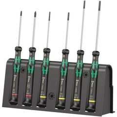  Serie Kraftform Micro 2035/6 A Elektroniker-Schraubendrehersatz + Rack, 6-teilig 12452543