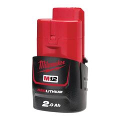  Akkus und Ladegeräte Akkus Milwaukee Akku 12 V/2.0 Ah Red Li-Ion M12 B2, im Karton 12428234