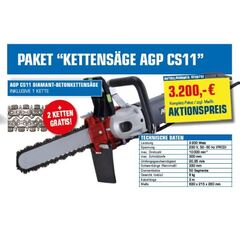  AGP Powertools Nozar Paket "Kettensäge AGP CS 11" 12465662
