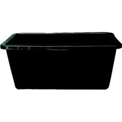  Schaufel/Besen etc. Mörtelkasten | 65 l, Schwarz, 720 x 385 x 290 mm | Für kleinere Betonmengen 12463485