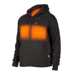 Thermo-Jacken und Pullover Milwaukee Akku-Heiz-Hoodie M12HHBL4, ohne Akku Gr. L schwarz 12464635
