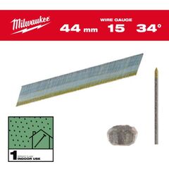  Nägel und Klammern Milwaukee Stift-Nägel 15G 34° 44 mm SC1 (2.500) 12465021