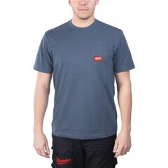  Funktions-T-Shirts Milwaukee Arbeits-T-Shirt WTSSBLU-L blau 12464693