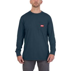  Funktions-T-Shirts Milwaukee Arbeits-Shirt WTLSBLU-S lang blau 12464689