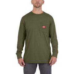  Funktions-T-Shirts Milwaukee Arbeits-Shirt WTLSGN-L lang grün 12464727