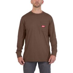  Funktions-T-Shirts Milwaukee Arbeits-Shirt WTLSBR-XL lang braun 12464758