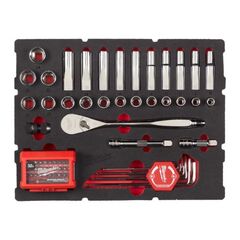  Adapter und Koffereinlagen Milwaukee PACKOUT Ratschen- und Schlüssel-Einlage 70-tlg. 12464551
