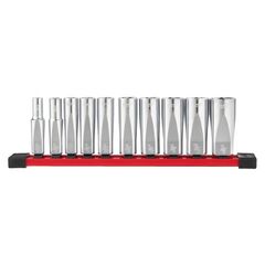  Ratschen- und Steckschlüssel-Sets Milwaukee 3/8" Steckschlüsseleinsatz Set imperial, lang 12464320