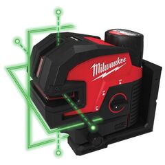  Akkugeräte Laser Milwaukee M12 Kreuzlinienlaser M12 CLL4P-301C 12463551
