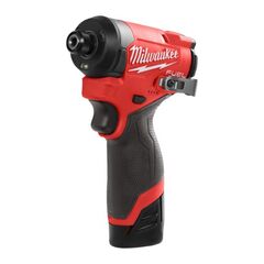 Befestigen Schlagschrauber Milwaukee Akku-Schlagschrauber 1/4" M12FID2-202X, incl. 2 Akkus, Ladegerät, HD Box 12463509