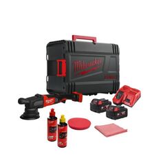  Schleifen und Polieren Polierer Milwaukee Akku-Exzenter Polierer M18 FROP15-502X KIT, incl. 2x Akku 5 Ah, Schnellladegerät, HD Box 12463543