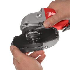  Schleifer 125 mm Milwaukee Akku-Winkelschleifer M18BLSAG125XPD-402X, mit Paddelschalter 125 mm, mit 2 x Akku, Ladegerät, HD-Box 12463530