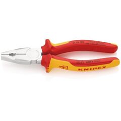  Kombizangen Chrom-Vanadin KNIPEX 01 06 190 Kombizange Chrom-Vanadin isoliert mit Mehrkomponenten-Hüllen, VDE-geprüft verchromt 190 mm 12381034