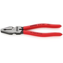  Kraft-Kombizangen KNIPEX 02 01 200 Kraft-Kombizange mit Kunststoff überzogen schwarz atramentiert 200 mm 12381037